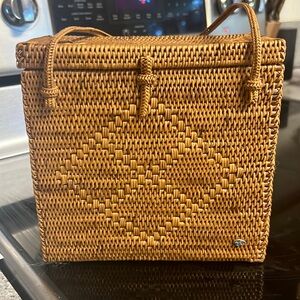 Helen Kaminski Authentic Woven Basket Wicker Purse